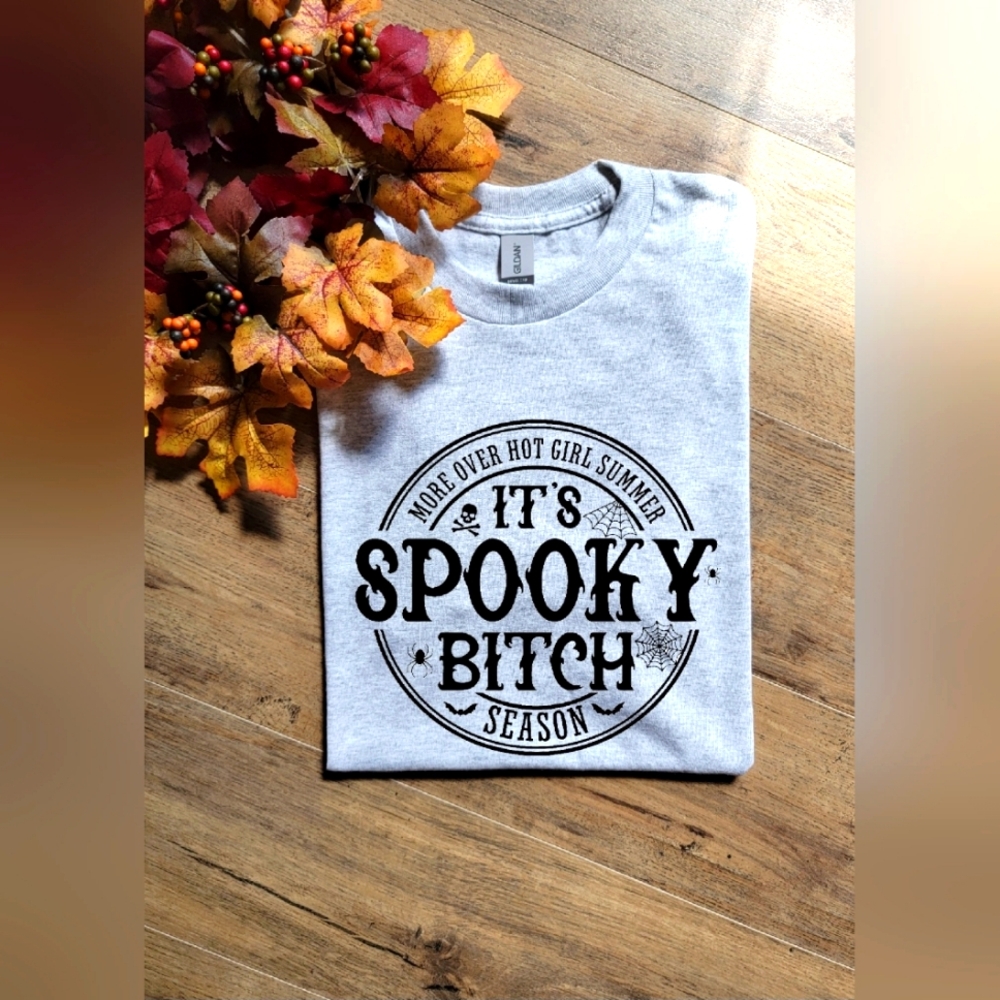 Funny move over hot girl summer popular Halloween fall humor tee